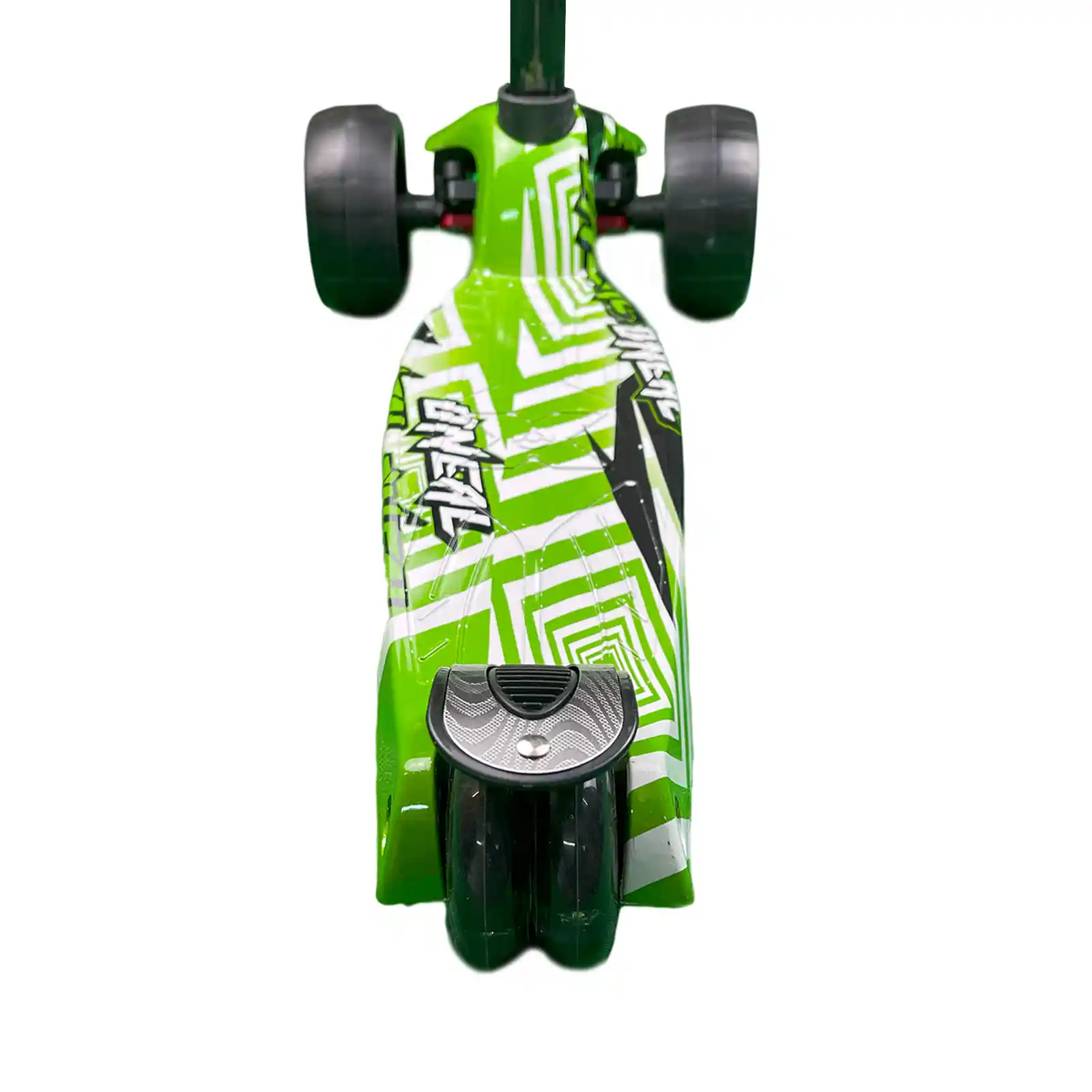 Trotineta reglabila cu roti iluminate, Verde Graffiti- Micostore.ro [2]