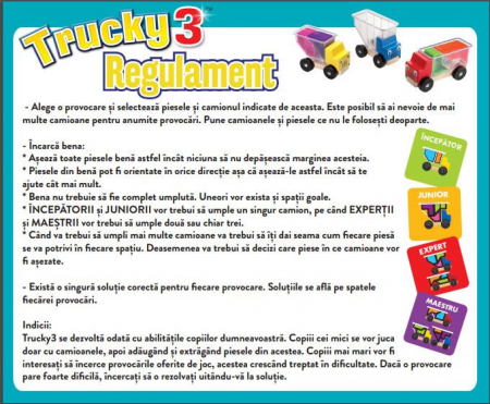 Joc de logica tetris din lemn ⭐ Cuburi de Construit Camion. [9]