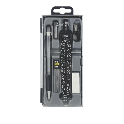 Trusa compas scolar din metal cu desene, cu 6 accesorii (12 blistere/display), copii varsta 6 ani+,8 ani+ [2]