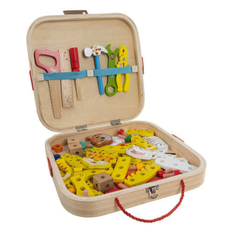 Trusa Scule Copii, Set Educativ DIY cu Unelte de Construit [6]