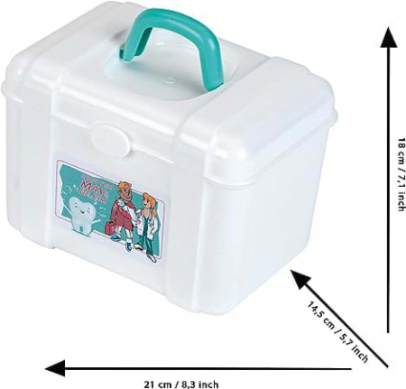 Trusa de Dentist cu Accesorii, 10 piese, Joc de Rol Copii [4]