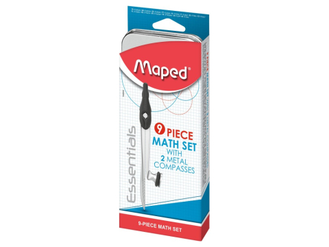 Trusă geometrie Maped Essentials metal 9 piese [0]