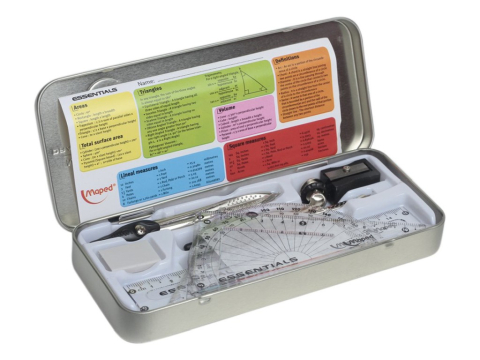 Trusă geometrie Maped Essentials metal 9 piese [1]
