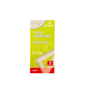 Rechizite Școlare - Trusa geometrie metalica ecada 98009