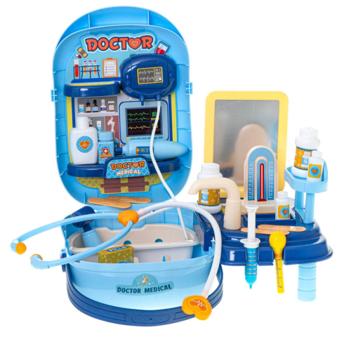 Trusa doctor copii, 34 accesorii, valiza medic, joc de rol copii [1]