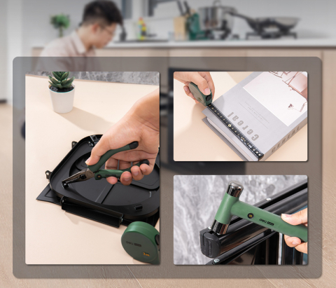 Trusa scule 6 piese de baza verde home series deli [4]