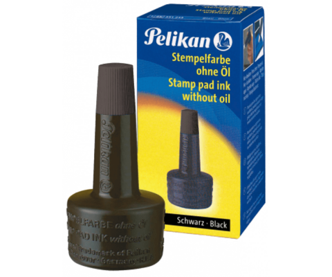 Ștampile, Tușiere, Embosare - Tus Pelikan neuleios 28 ml Negru