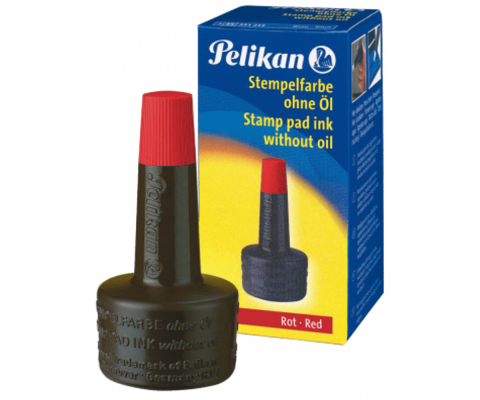 Ștampile, Tușiere, Embosare - Tus Pelikan neuleios 28 ml Rosu