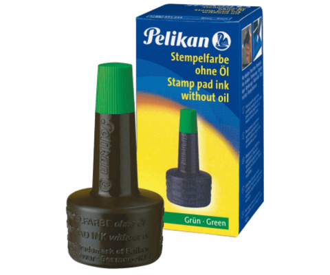 Ștampile, Tușiere, Embosare - Tus Pelikan neuleios 28 ml Verde
