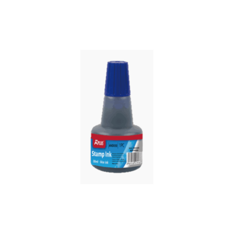 Ștampile, Tușiere, Embosare - Tus stampila 30 ml albastru  A Plus