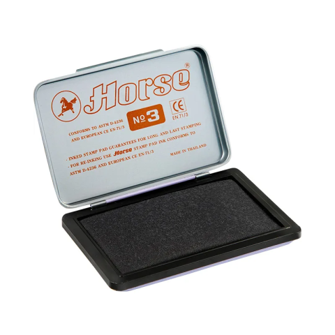 Art & Craft si Artizanat - Tusiera Horse nr.3 140-1025, tusata, plastic, negru, 58x90mm