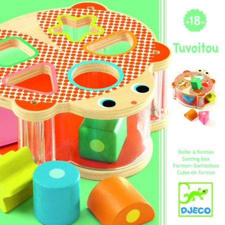 Tuvoitou - Cutia formelor, Joc de sortat din lemn, Djeco [1]
