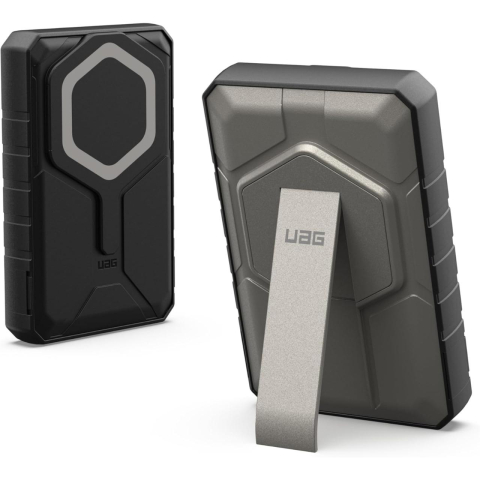 UAG Acumulator extern Rugged 10.000mAh, Magnetic, Wireless, 20W, cu stand, Black Titanium [10]