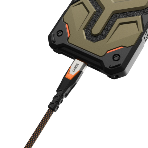 UAG Cablu SRGE 3.2 Type-C la Type-C, PD 240W, 0.75 m, Black / Orange [9]