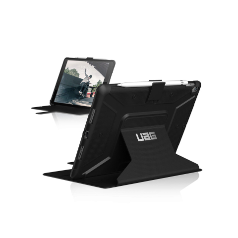UAG Husa Book Metropolis Series iPad 10.2 inch(7th, 8th Gen, 9th Gen) Black (military drop tested, stand) [1]
