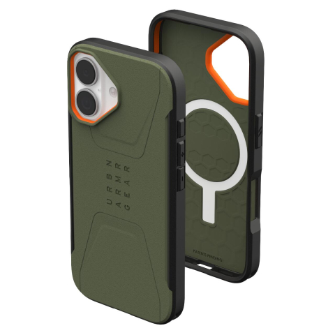 UAG Husa Civilian Magsafe iPhone 17 Olive/Orange [6]