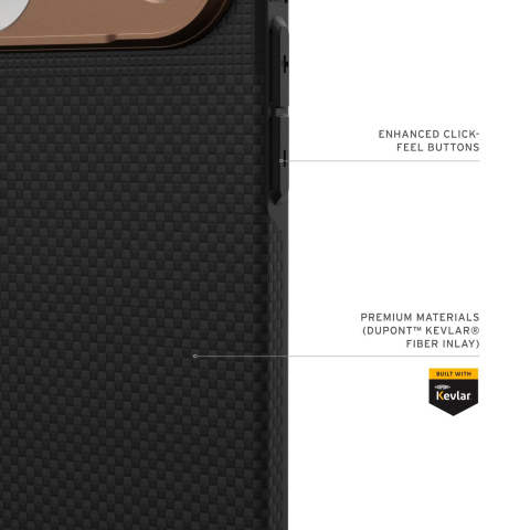 UAG Husa Fibr Armr Magsafe iPhone 17 Pro Max Kevlar Graphite/Bronze [17]