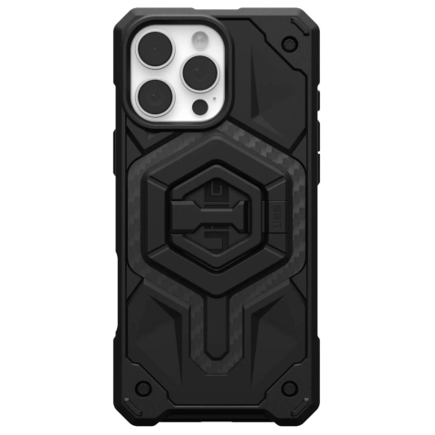 UAG Husa Monarch Pro Magsafe Bundle iPhone 16 Pro Max Carbon Fiber/Black Stand [1]
