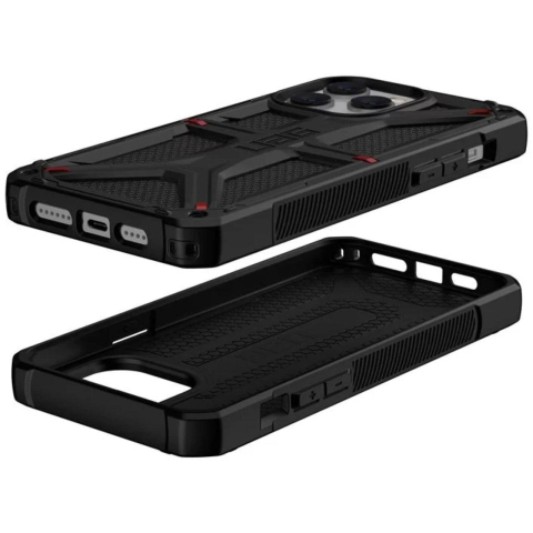 UAG Husa Monarch Series iPhone 14 Pro Max Kevlar Black, military drop tested [7]