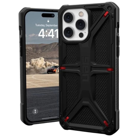UAG Husa Monarch Series iPhone 14 Pro Max Kevlar Black, military drop tested [8]
