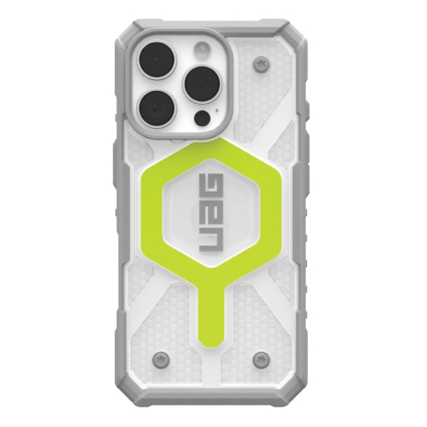 UAG Husa Pathfinder Clear MagSafe iPhone 16 Pro Active Neon [6]