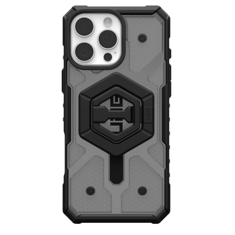 UAG Husa Pathfinder Clear MagSafe iPhone 16 Pro Max Ash/Black Stand [1]