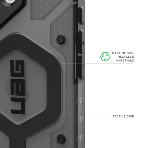 UAG Husa Pathfinder Clear MagSafe iPhone 17 Ash/Black [15]