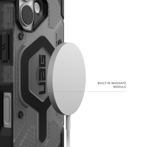 UAG Husa Pathfinder Clear MagSafe iPhone 17 Ash/Black [17]