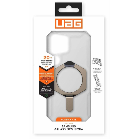 UAG Husa Plasma XTE Magnetic Samsung Galaxy S25 Ultra Clear Titanium [9]