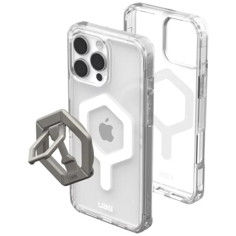 Laptop, Tablete & Telefoane - UAG Husa Plyo Magsafe iPhone 16 Pro Max Ice White Titanium Stand