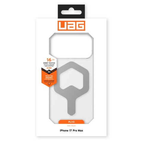 UAG Husa Plyo Magsafe iPhone 17 Pro Max Ice Silver [16]