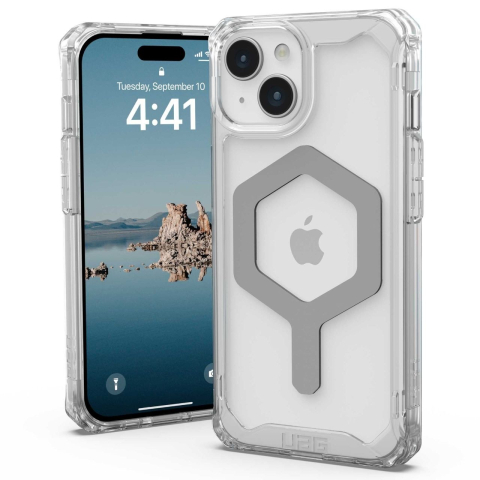 UAG Husa Plyo MagSafe Series iPhone 15 Plus Ice Silver [8]