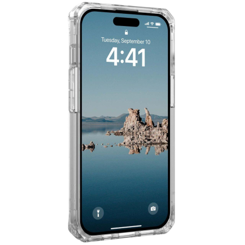 UAG Husa Plyo MagSafe Series iPhone 15 Plus Ice Silver [6]