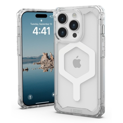 UAG Husa Plyo MagSafe Series iPhone 15 Pro Ice White [10]