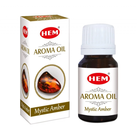 Casă, gradină și bricolaj - Ulei aromaterapie HEM Mystic Amber, sticla cu picurator, ulei esential chihlimbar, 10ml