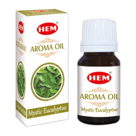 Casă, gradină și bricolaj - Ulei aromaterapie HEM Mystic Eucalyptus, sticla cu picurator, ulei esential eucalipt, 10ml