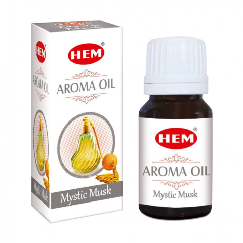 Casă, gradină și bricolaj - Ulei aromaterapie HEM Mystic Musk, sticla cu picurator, ulei esential mosc, 10ml