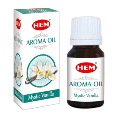 Casă, gradină și bricolaj - Ulei aromaterapie HEM Mystic Vanilla, sticla cu picurator, ulei esential vanilie, 10ml