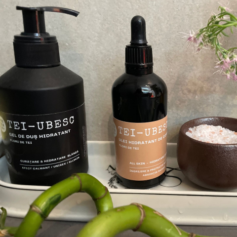 Ulei natural hidratant pentru corp cu parfum de TEI, premium, hand made - 100 ml [1]