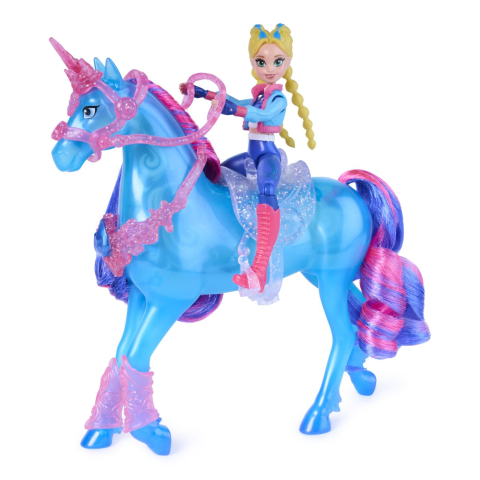 Unicorn academy set antreneaza si straluceste unicornul river si papusa isabel copii 4 ani - 10 ani [8]