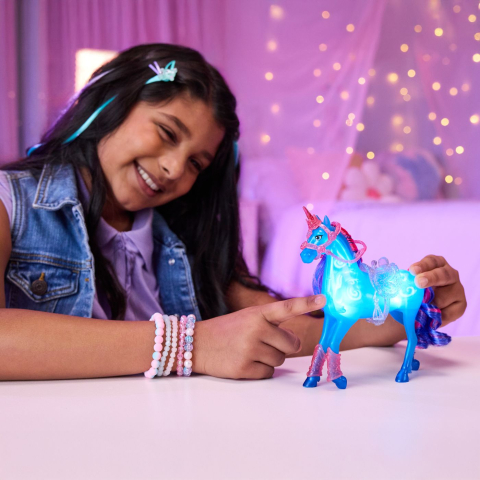 Unicorn academy set antreneaza si straluceste unicornul river si papusa isabel copii 4 ani - 10 ani [3]