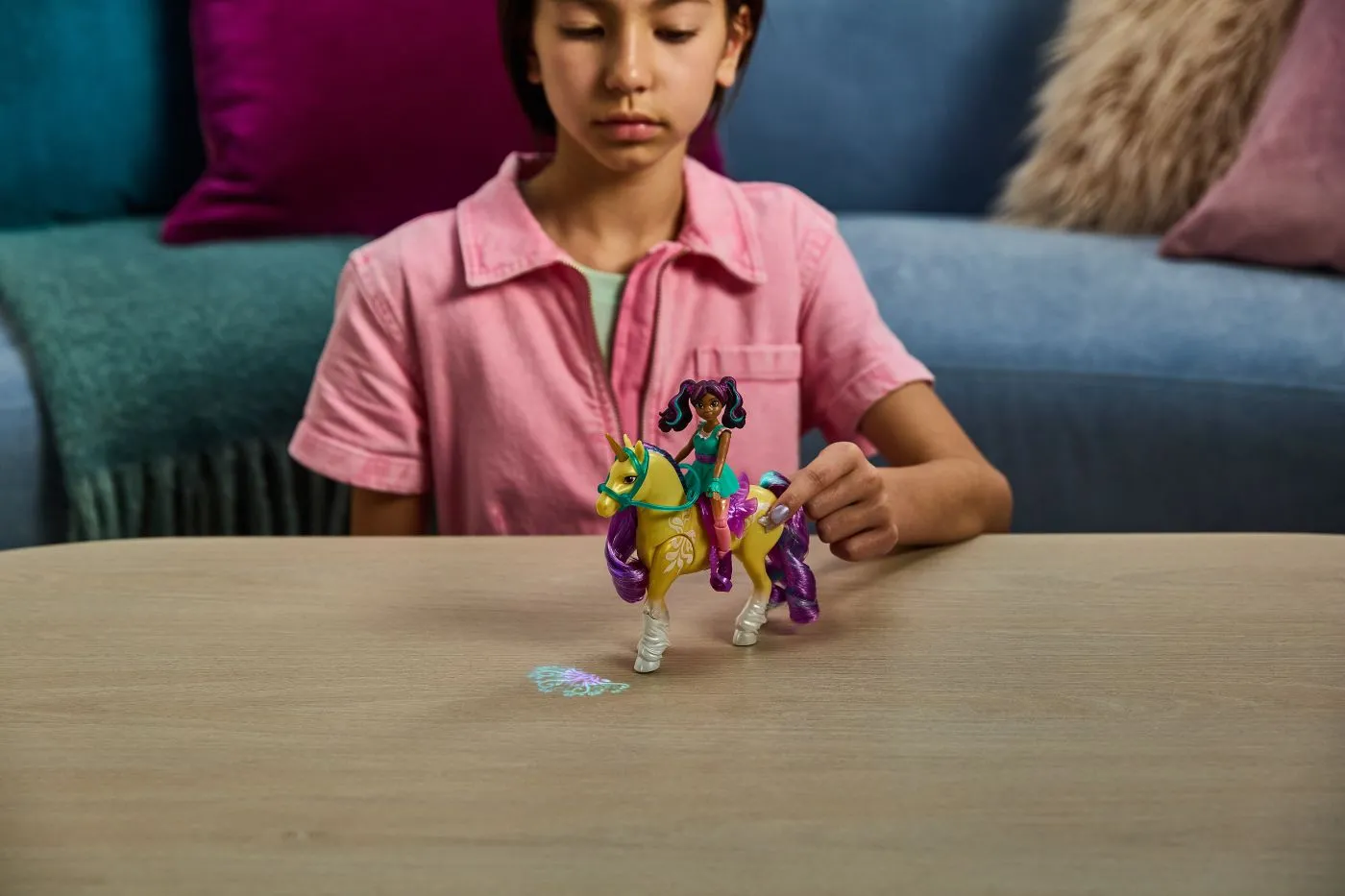 Unicorn academy set papusa ava si unicornul leaf planta magica, copii varsta 4 ani pana la 8 ani [2]
