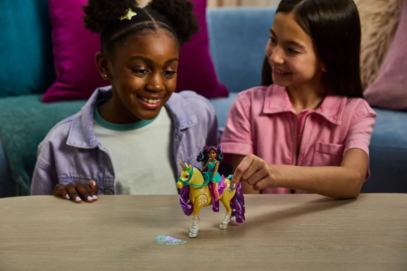 Unicorn academy set papusa ava si unicornul leaf planta magica, copii varsta 4 ani pana la 8 ani [3]
