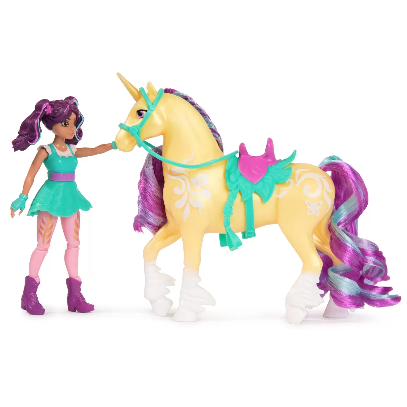 Unicorn academy set unicorn leaf si papusa ava, varsta de la 4 ani la 8 ani [2]