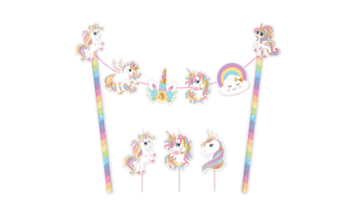 Jucării și Jocuri pentru copii - Unicorn Topper tort Grafix