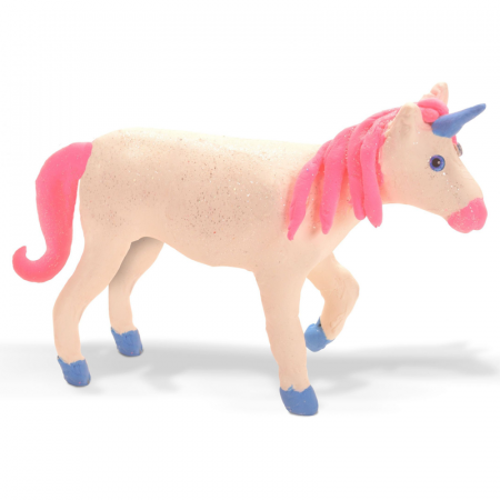 Jucării și Jocuri pentru copii - Unicornul Fermecat - Kit de creatie din plastilina si lemn