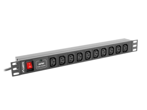 Periferice IT - Unitate distributie alimentare pdu 19, 1u, 10a, 10 prize iec c13, negru, c14