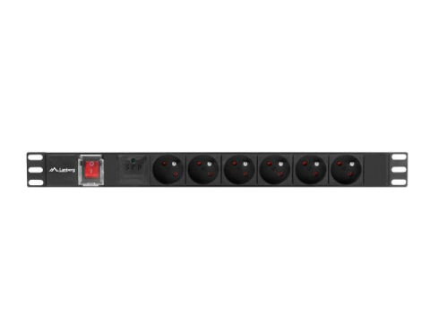 Periferice IT - Unitate distributie alimentare pdu 19, 1u, 16a, 6 prize , negru