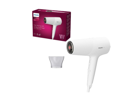 Ingrijire personala & Cosmetice - Uscator de par philips seria 5000 bhd500/00, 2100w, tehnologie thermoshield, ingrijire cu ioni, 2 setari de viteza, 3 setari de temperatura, cap de coafare 14 mm, alb, l x a x i (mm) 110x310x230