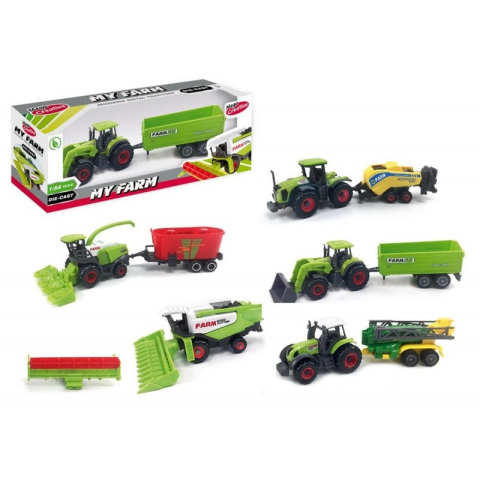 Jucării și Jocuri pentru copii - Utilaj agricol cu accesorii MegaCreative My Farm 405332, 1:64, diverse modele, plastic, multicolor, 3+ ani